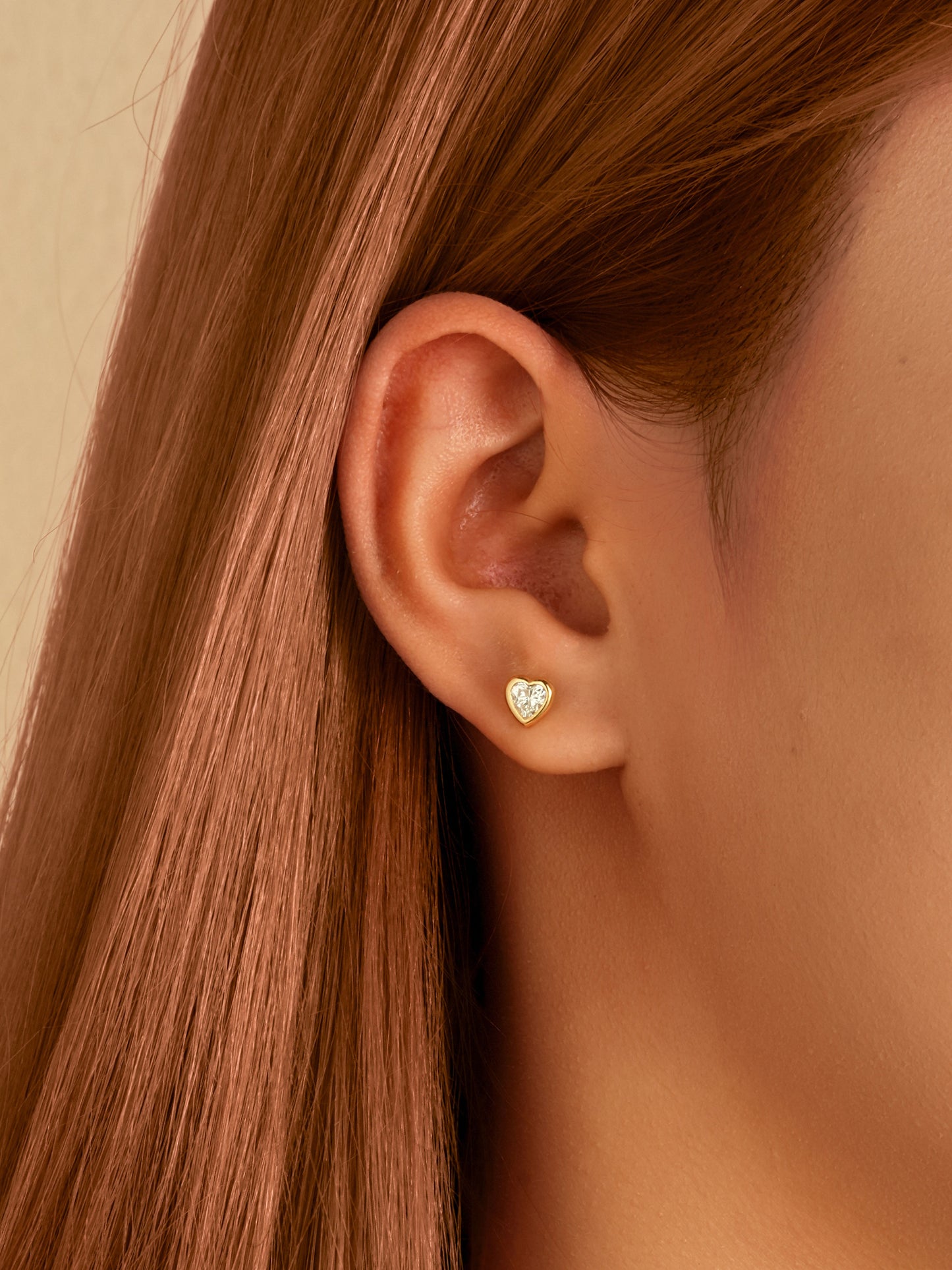Orecchini Bezel Cuore