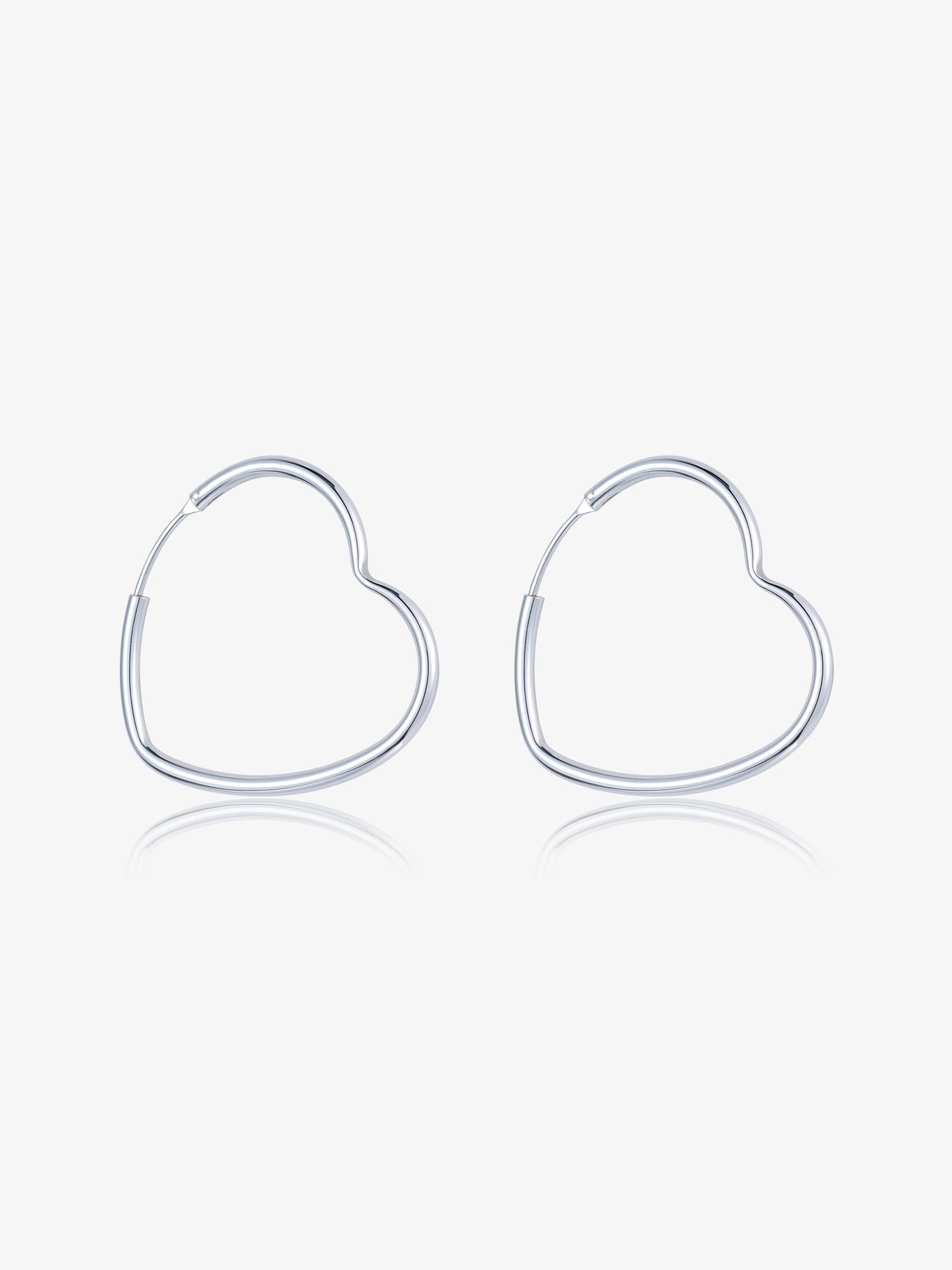 Heart Hoop Earrings