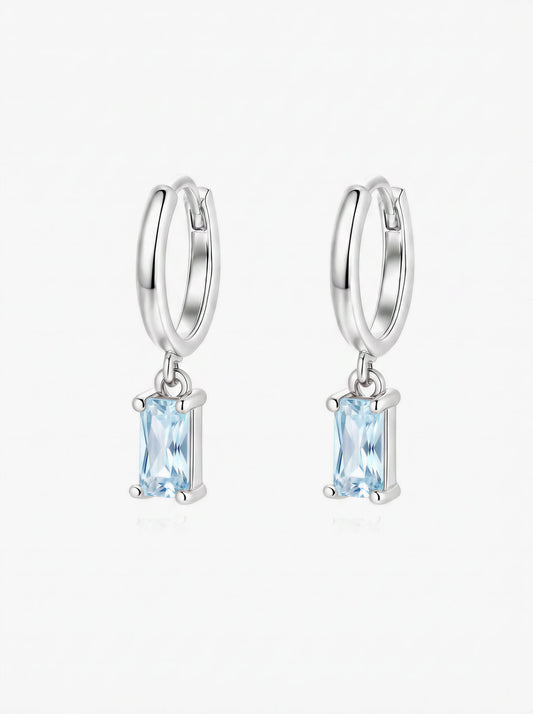 Baguette Hoop Earrings