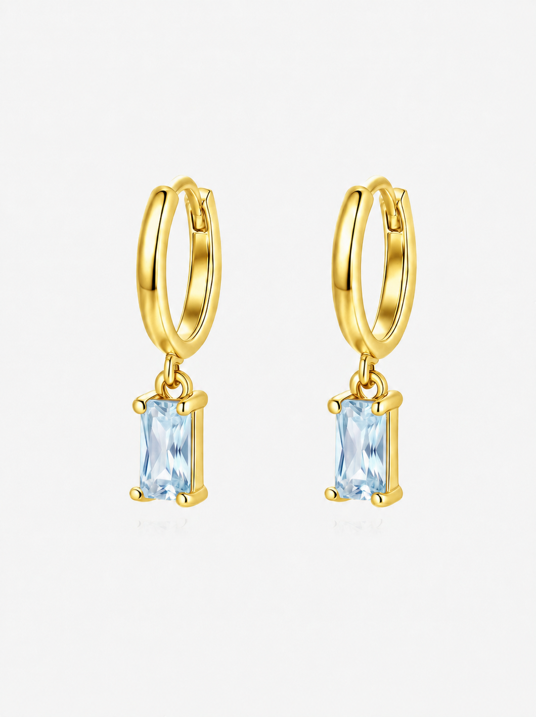Baguette Hoop Earrings