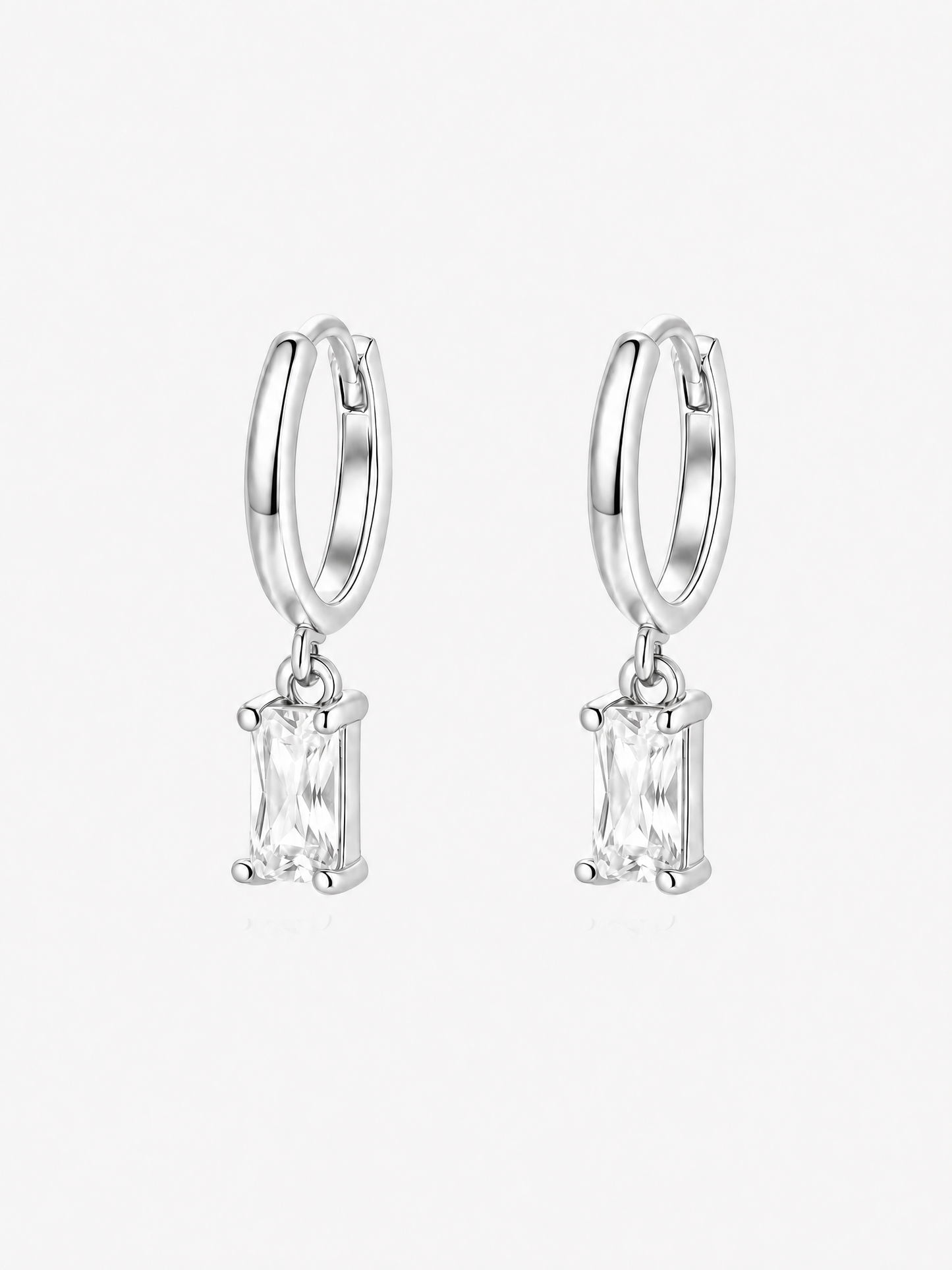 Baguette Hoop Earrings