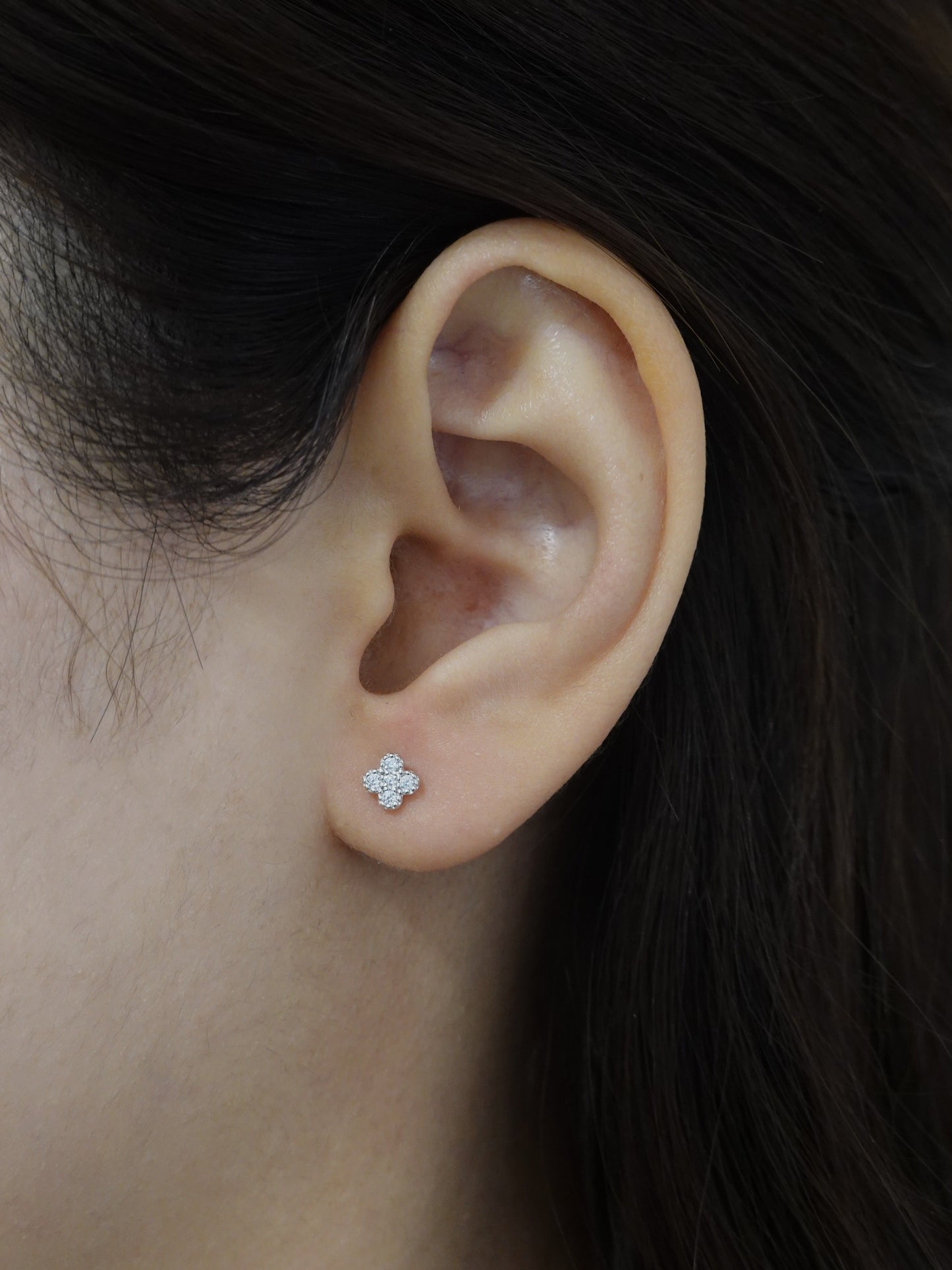 Pink Flower Earrings