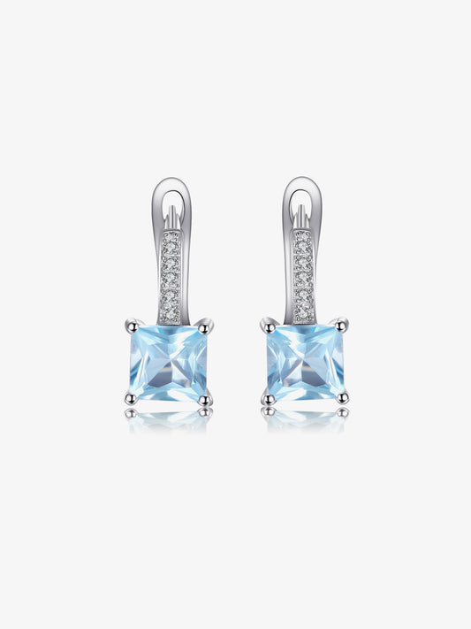 Blu Topazio Pietra Preziosa Goccia Penzolare Designer Orecchini per Donna, Oro Placcato 925 Sterling Argento Moda Fatti a Mano Progettista Gioielli da Blu Topazio Pietra Preziosa Goccia Penzolare Designer Orecchini per Donna, Oro Placcato 925 Sterling Argento Moda Fatti a Mano Progettista Gioielli da