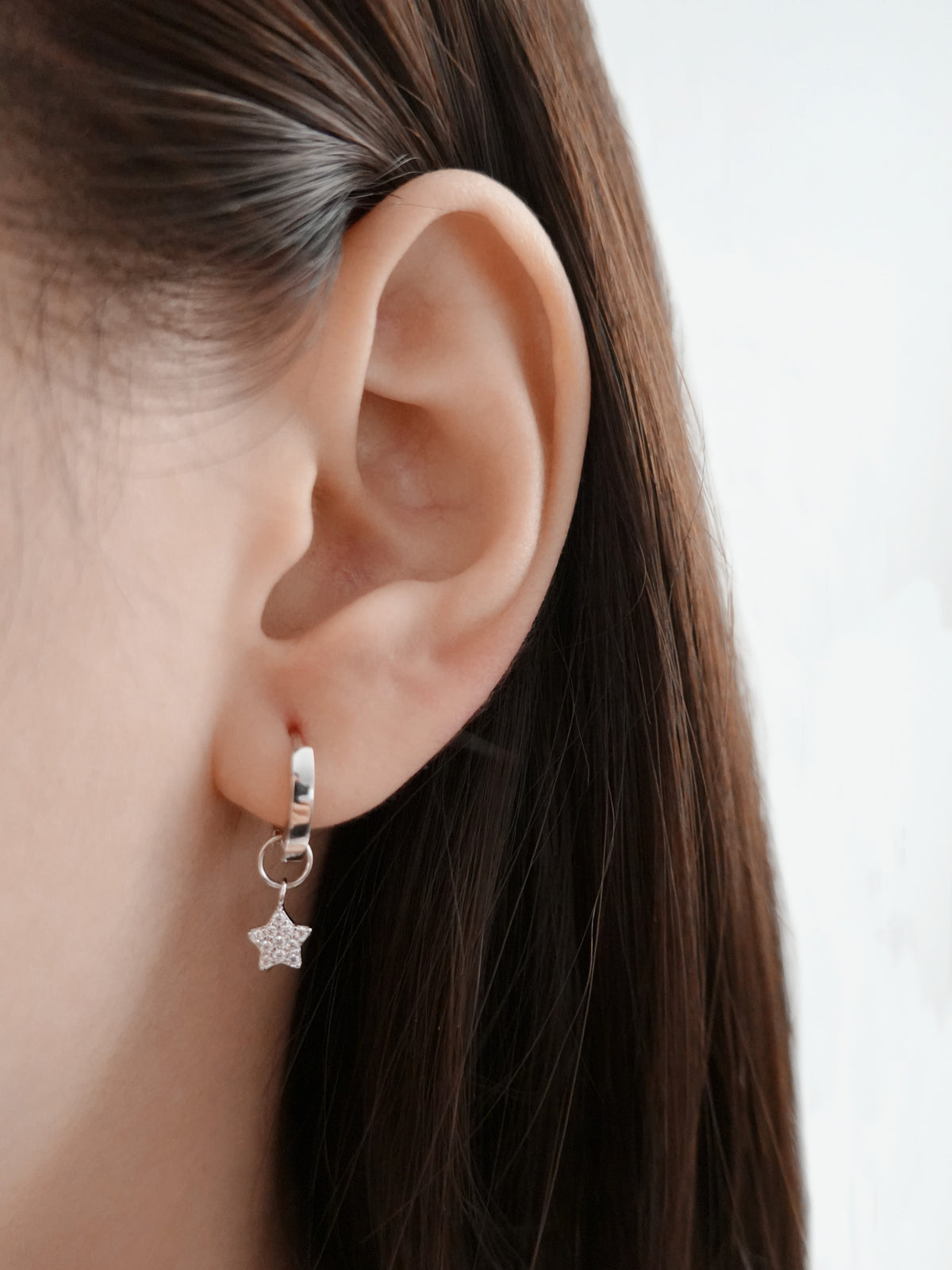Argento Sterling Orecchini a Goccia Rotonda di Gemma Argento Sterling Orecchini a Goccia Rotonda di Gemma