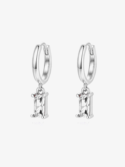 Baguette Hoop Earrings