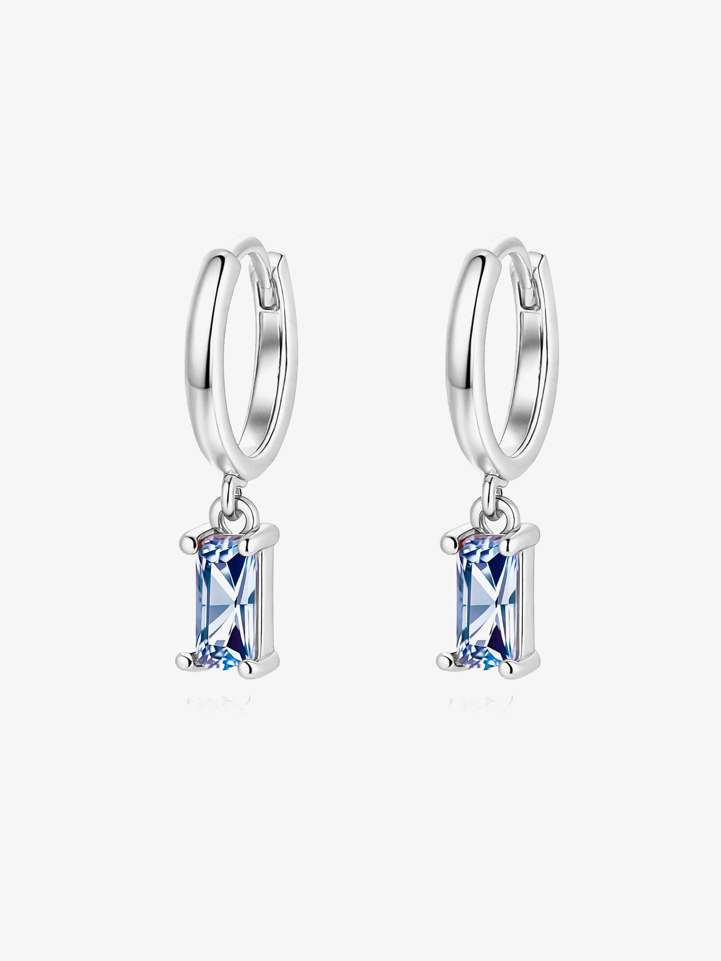 Baguette Hoop Earrings