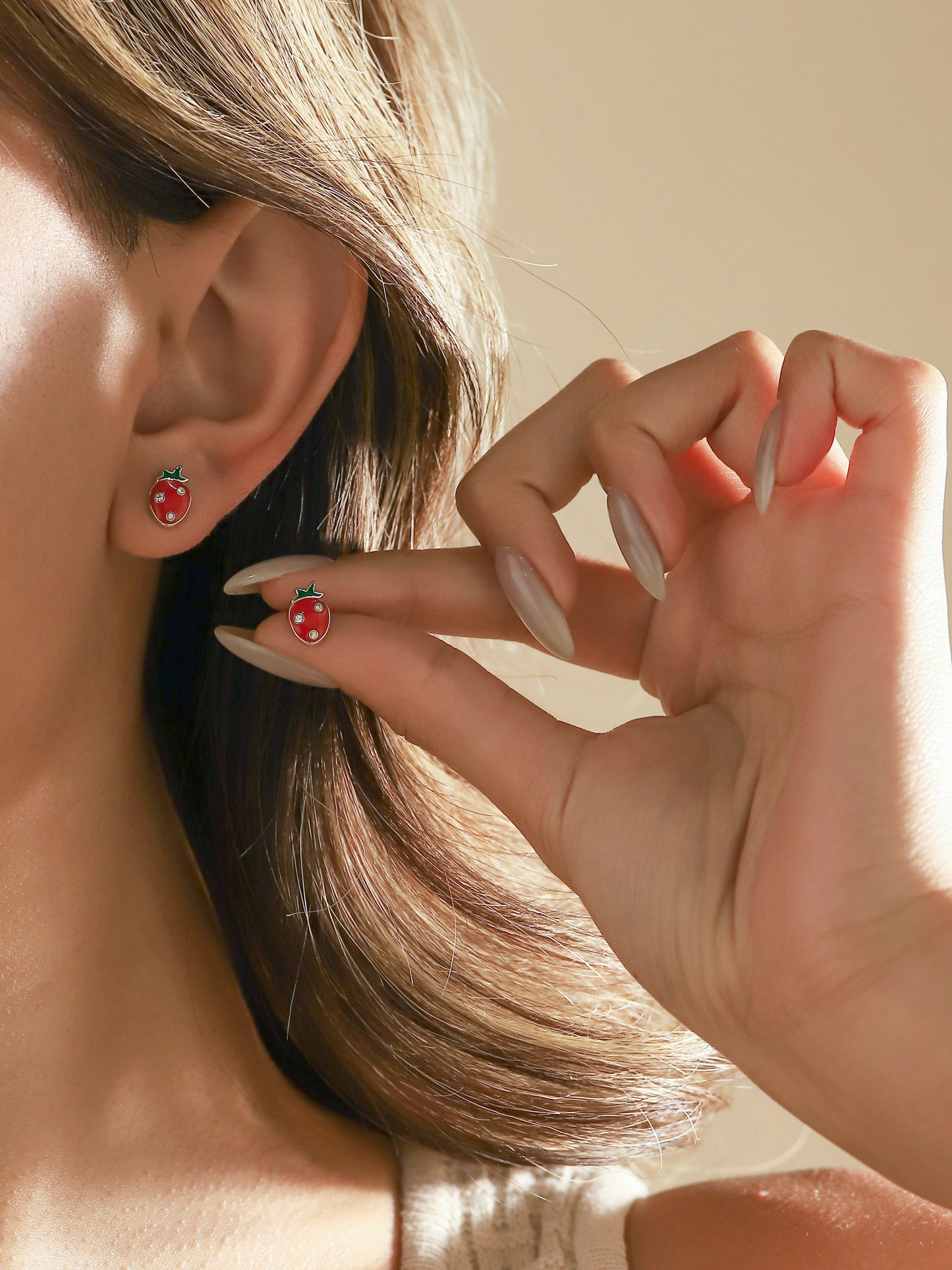Strawberry Stud Earrings