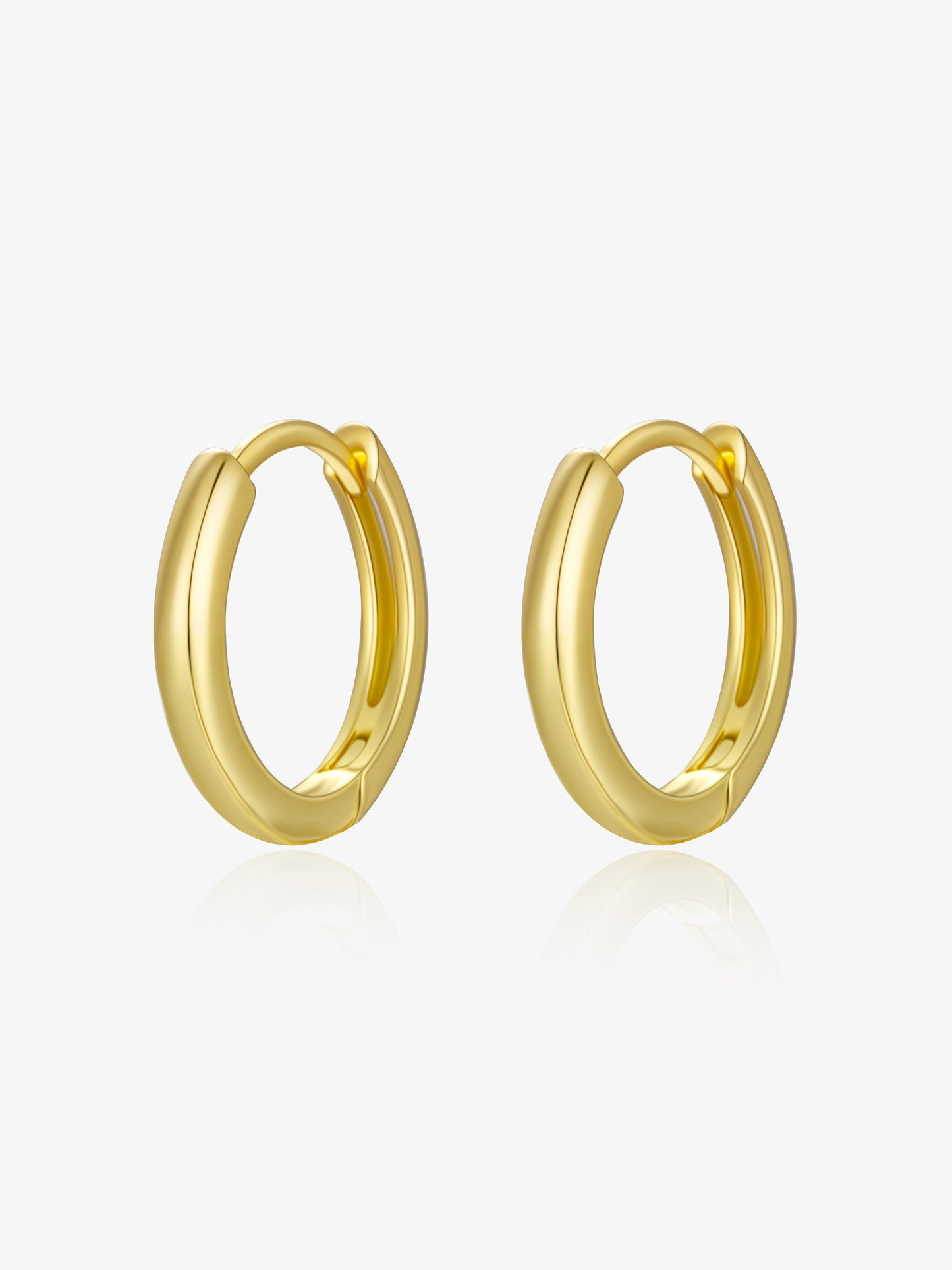 Orecchini A Cerchio 15mm Placcato Oro