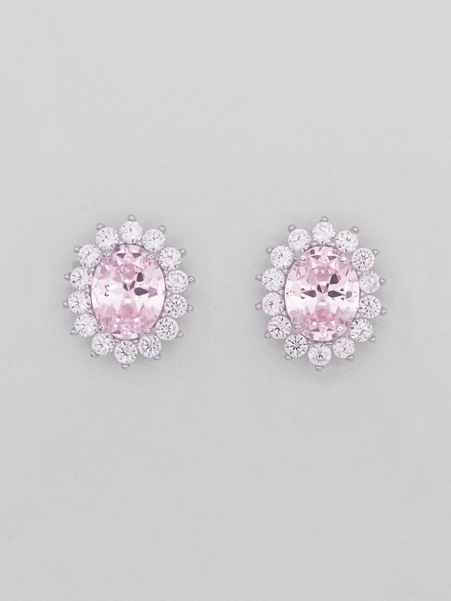 Orecchini Argento Fiore Kate Grande - Rosa