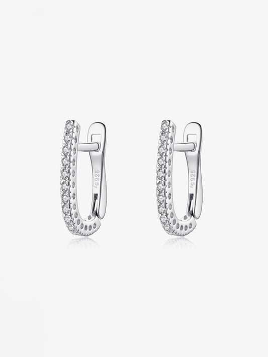 Shine Silver Hoop Earrings