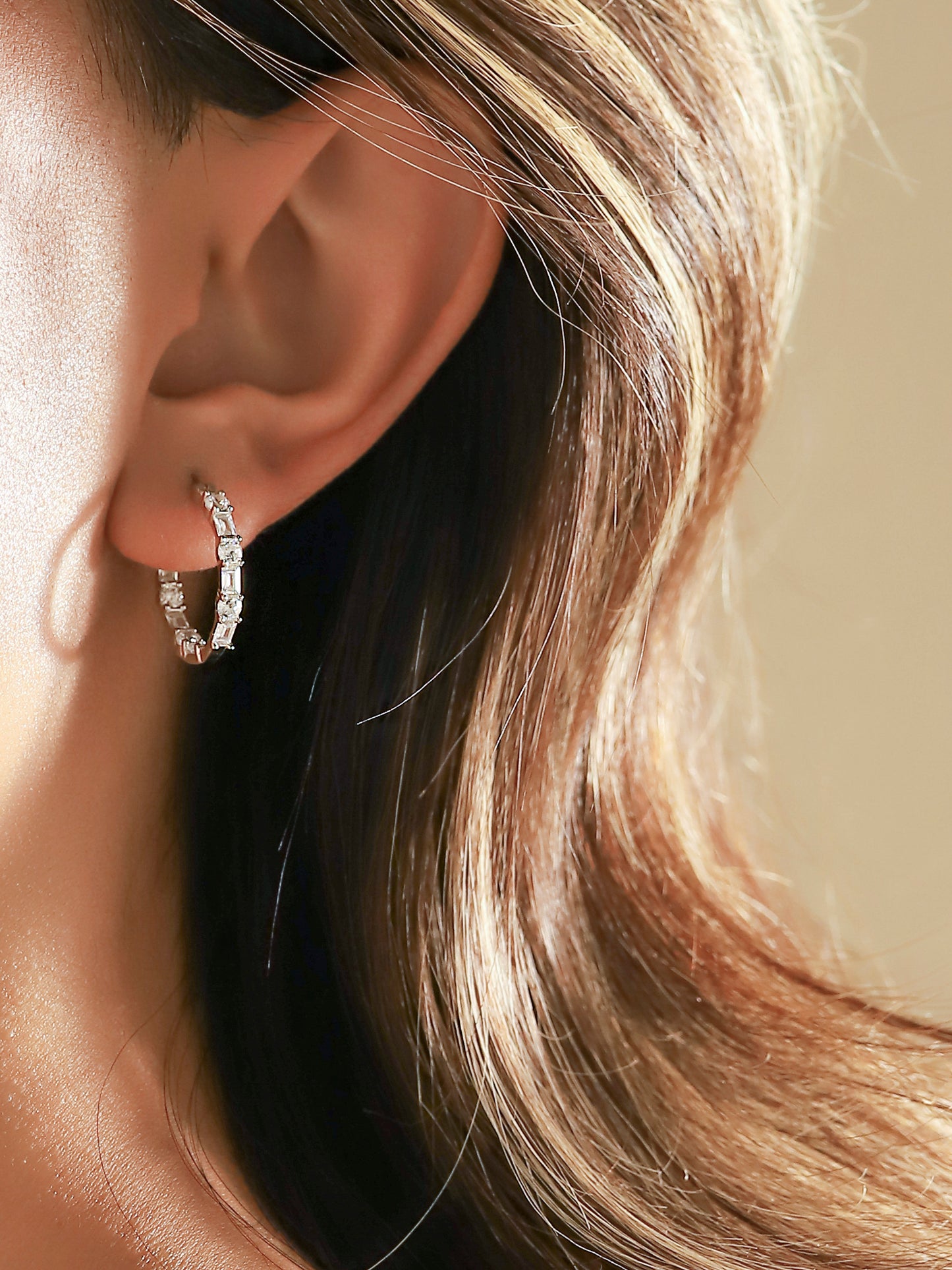 Orecchini a Cerchio Argento Claire