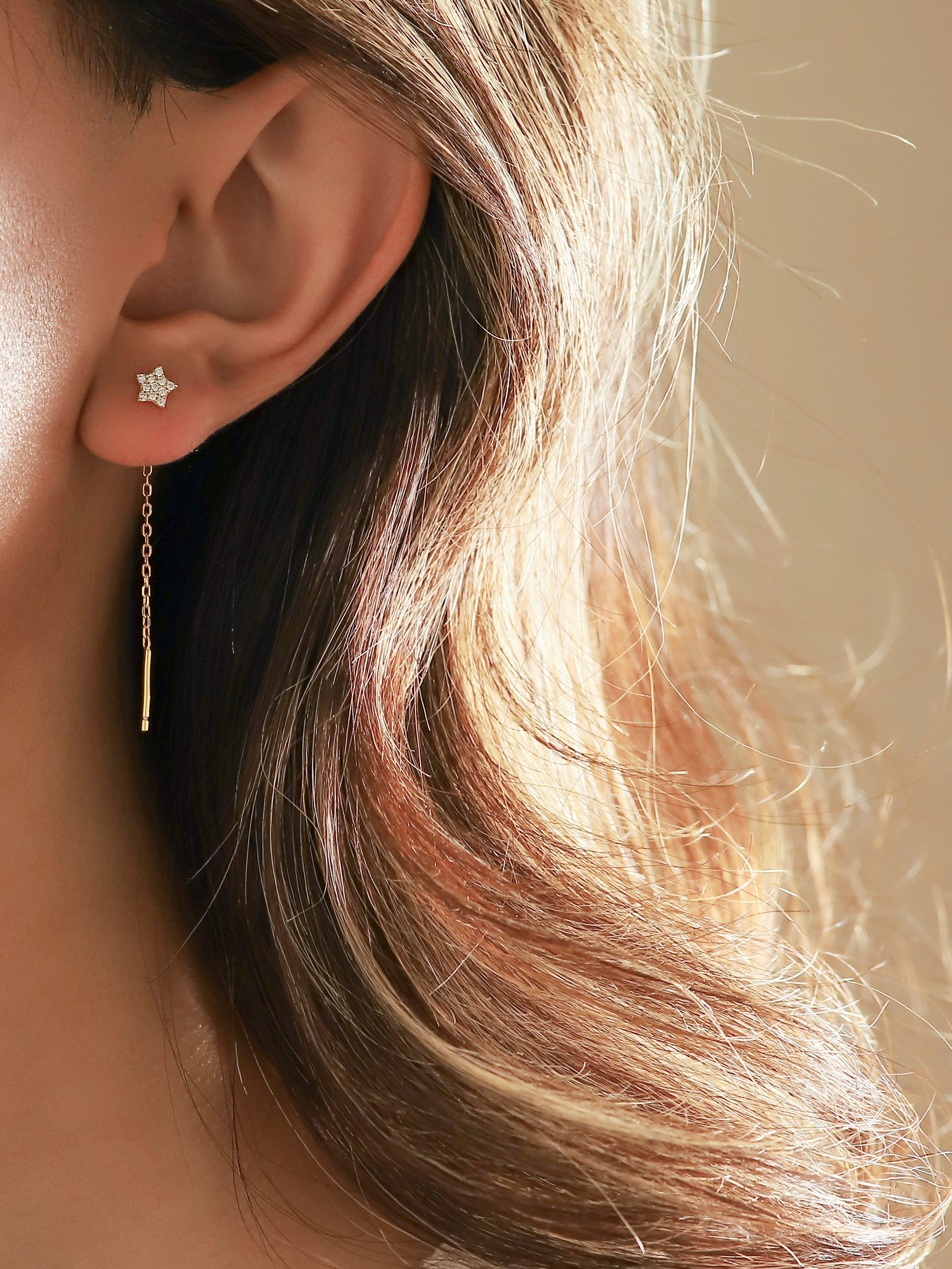 Accessori Orecchio Fashion Orecchini A Bracciale Senza Piercing A Forma Di Stella - Argento Sterling 900, Con Zirconi Gioielli Stella Cubic Zirconia - Foto 12