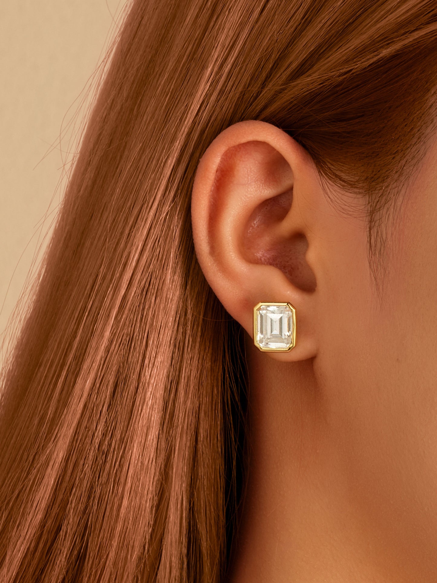 Orecchini Bezel Emerald