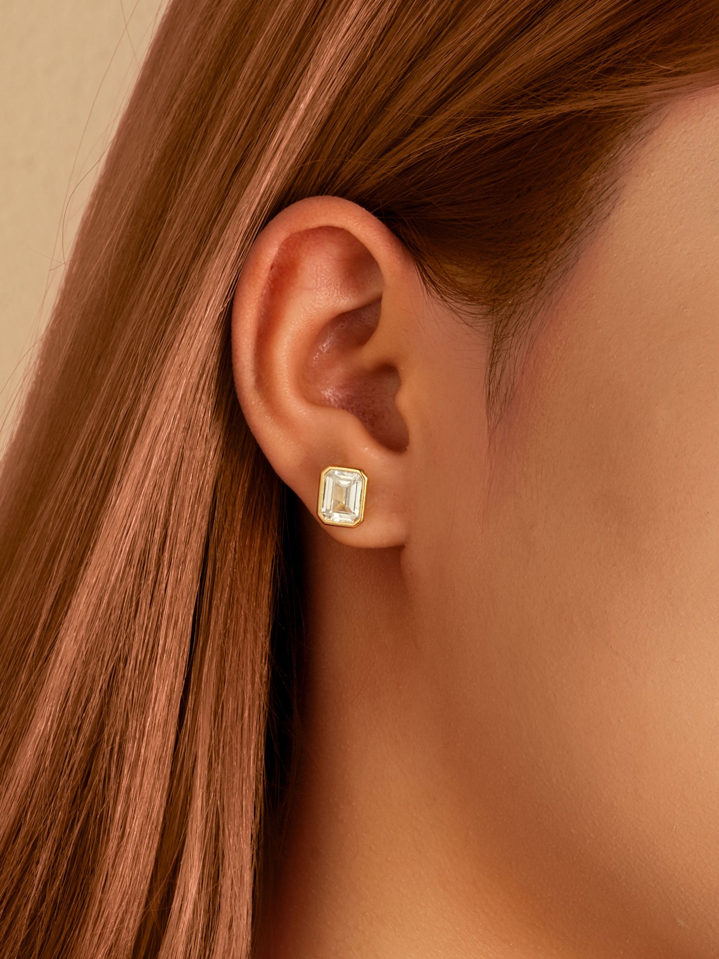 Orecchini Bezel Emerald