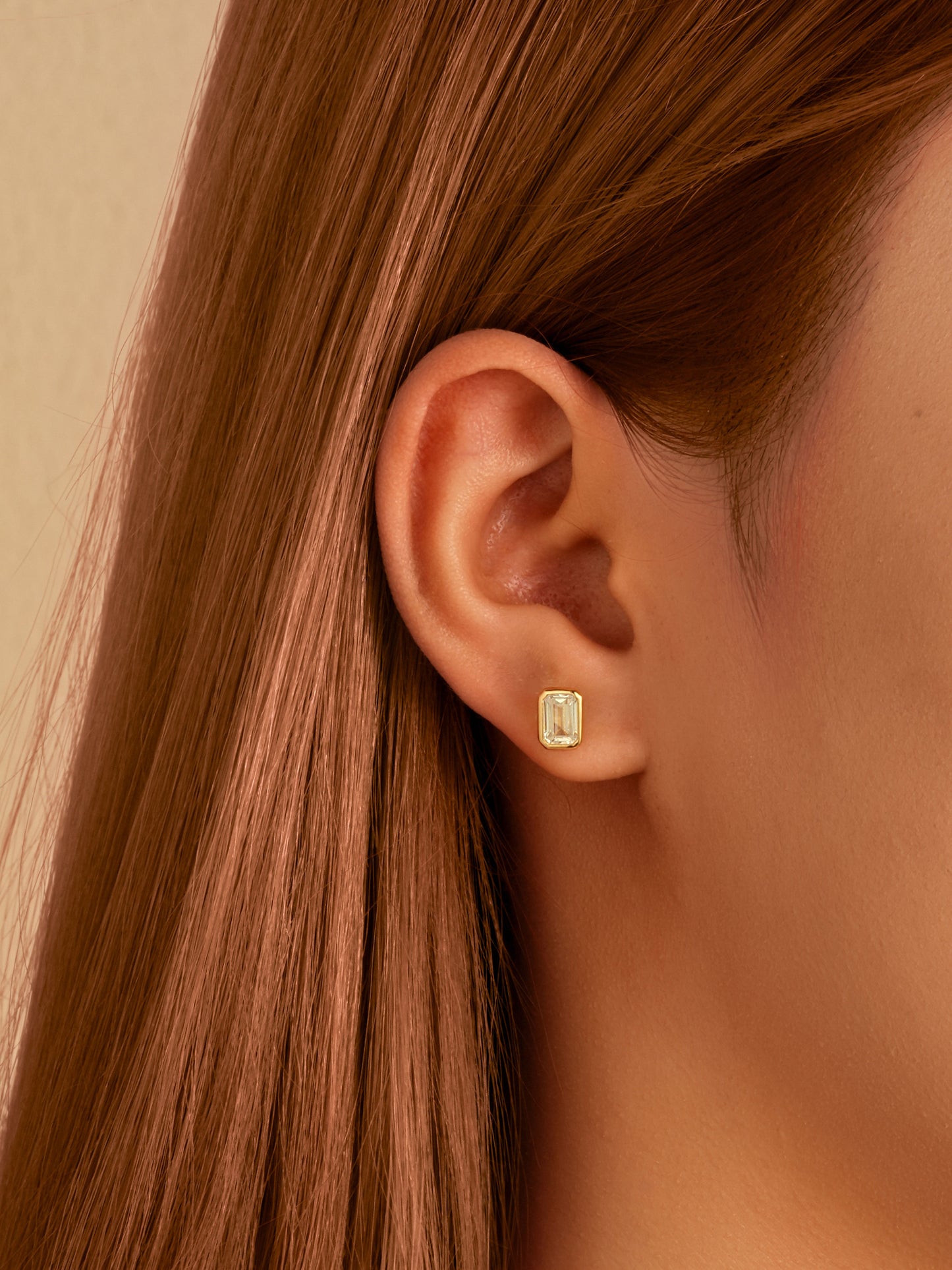 Orecchini Bezel Emerald