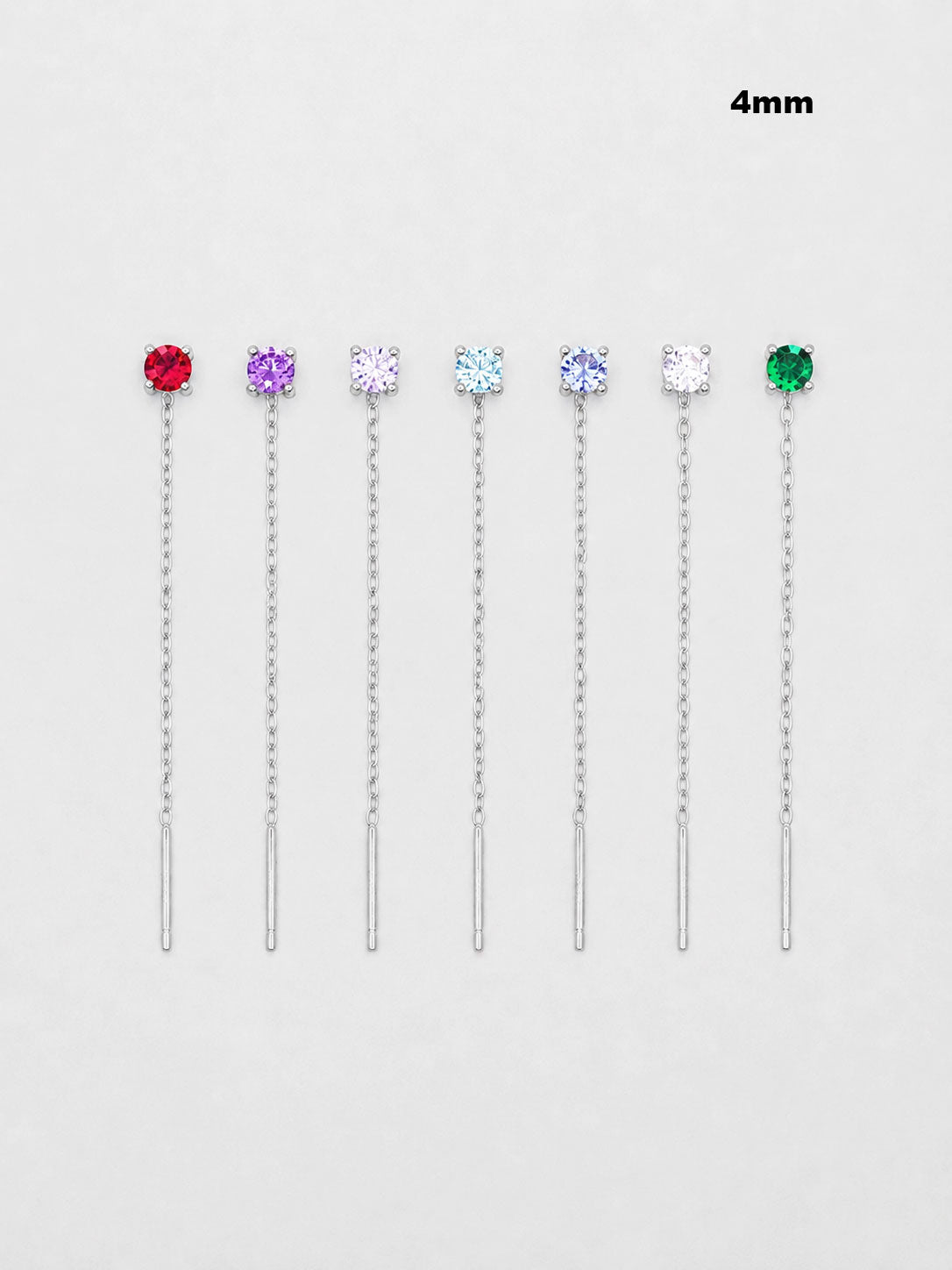 Orecchino Saliscendi Punto Luce 4mm