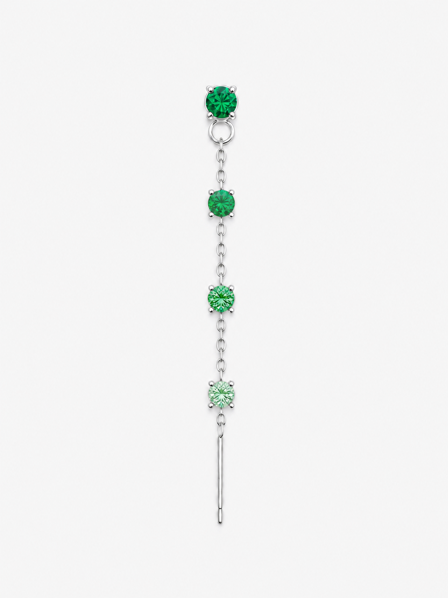 Silver Waterfall Drop Earring