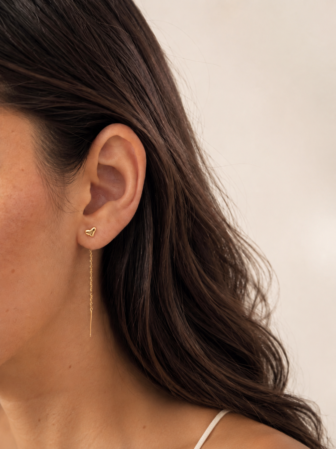Heart Drop Earring
