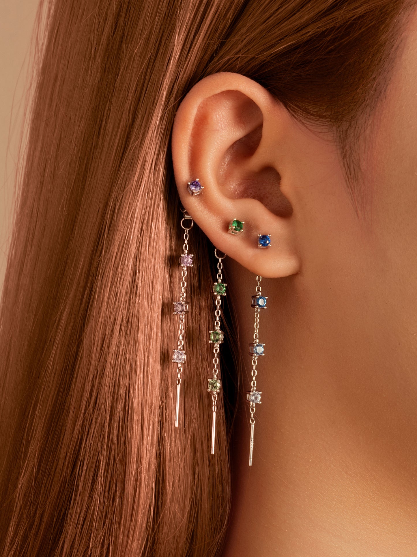 Gradient Waterfall Drop Earring