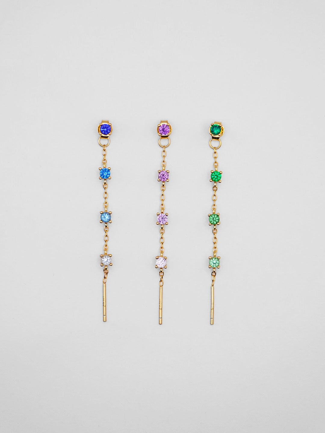 Orecchino Saliscendi Cascata Gradient - Placcato oro