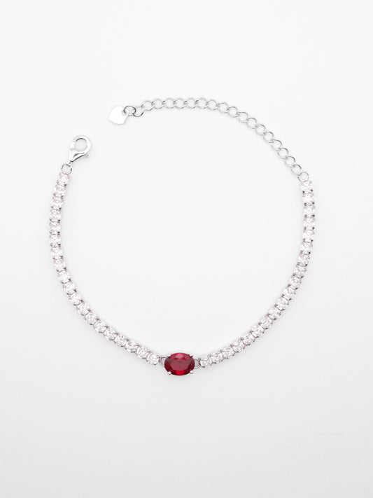 Bracciale Tennis Romantic Red